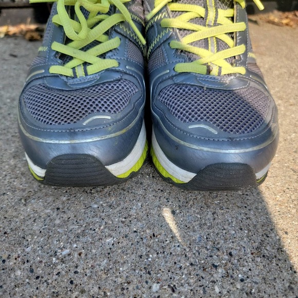 Skechers Shape-ups Sz 8.5 S2 Lite Charcoal/Lime - Picture 3 of 10